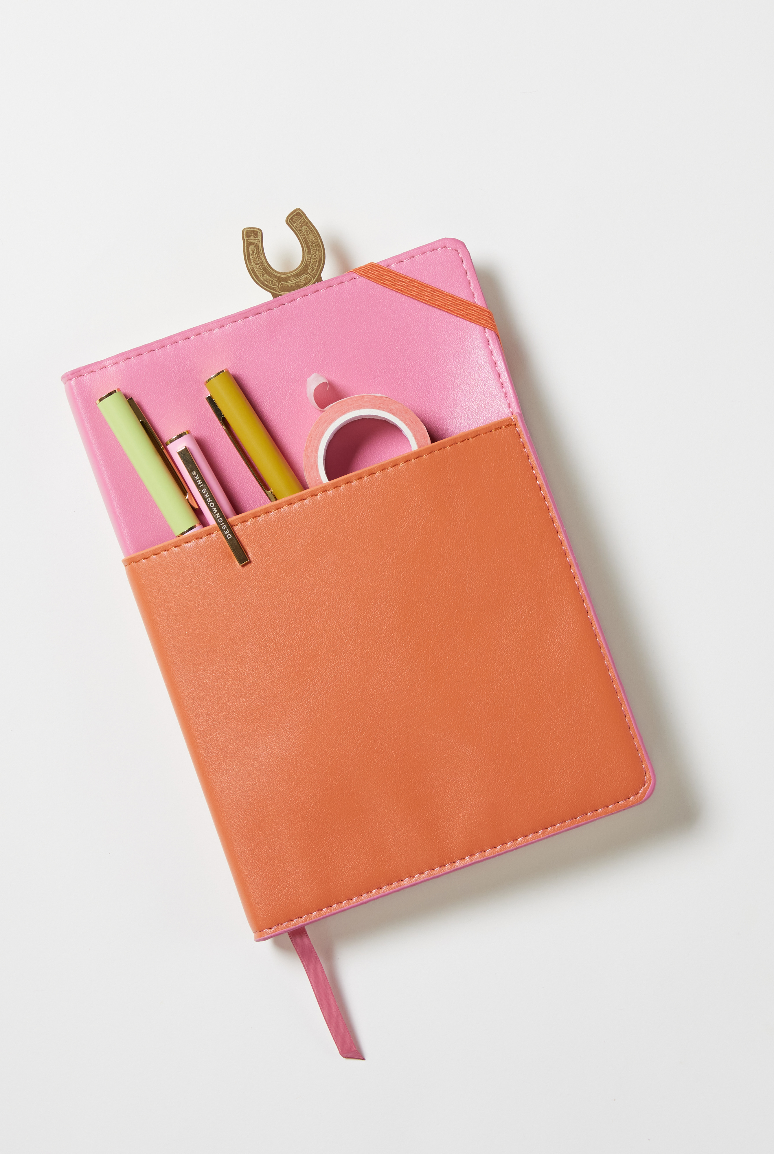 Notebook with pocket Pink & Chili