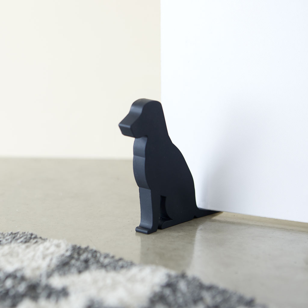 Door stopper,Canine,black,PVC