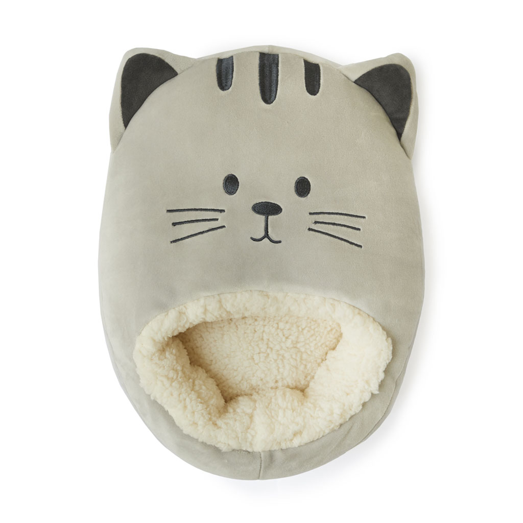 Foot Warmer,Kitty,gray,polyester