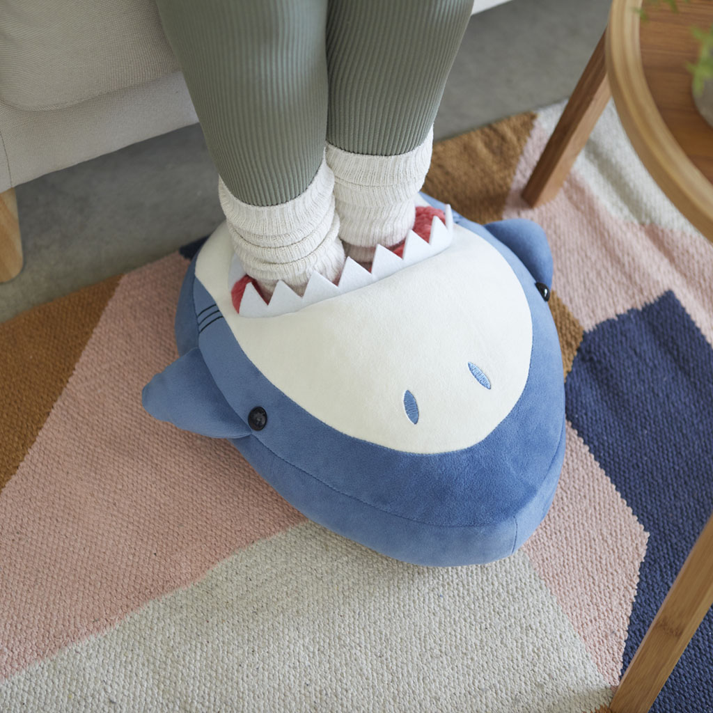 *SALE  Foot warmer Sharky, blue/white