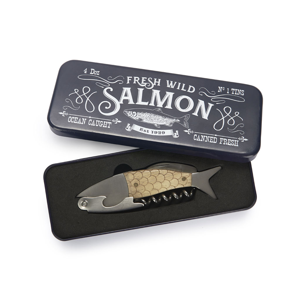 Corkscrew, Wild Salmon, tin