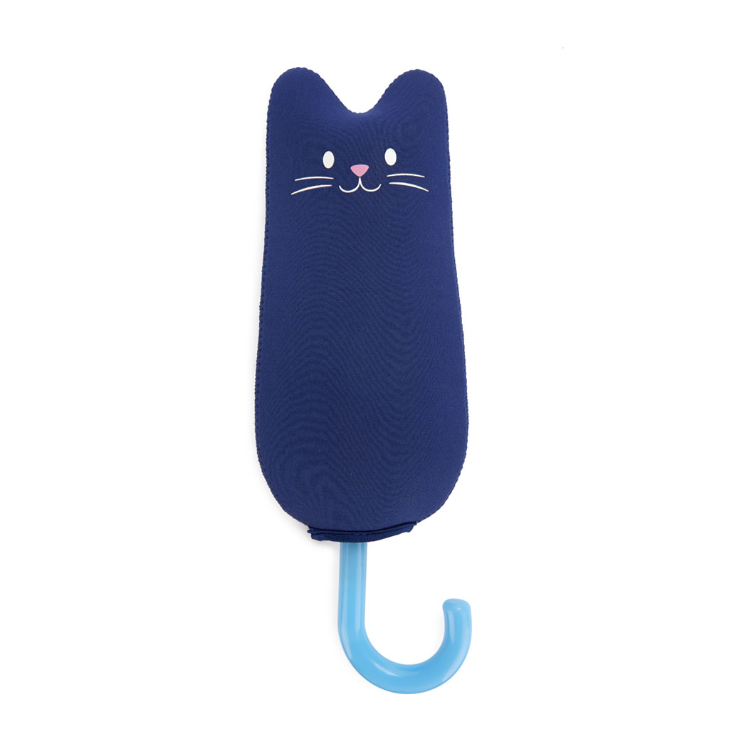 Kid's Umbrella, Meowmbrella, blue, Neoprene sleeve