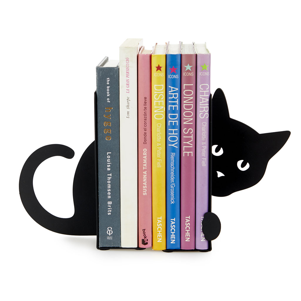 Bookend Hidden Cat black