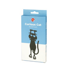 Bookmark,Curious Cat,black