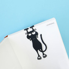 Bookmark,Curious Cat,black