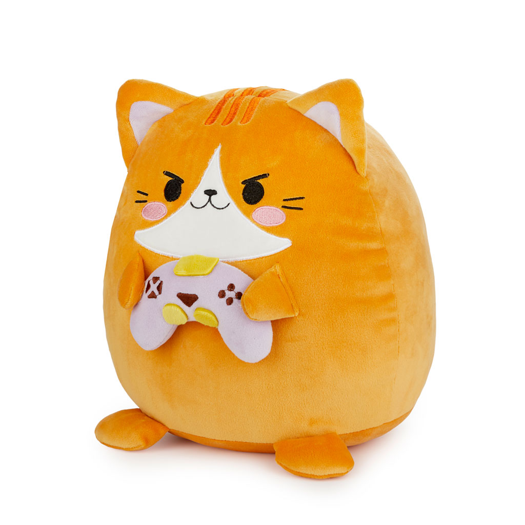 Cushion,Fluffy Kawaii Gamer,orange,polyester