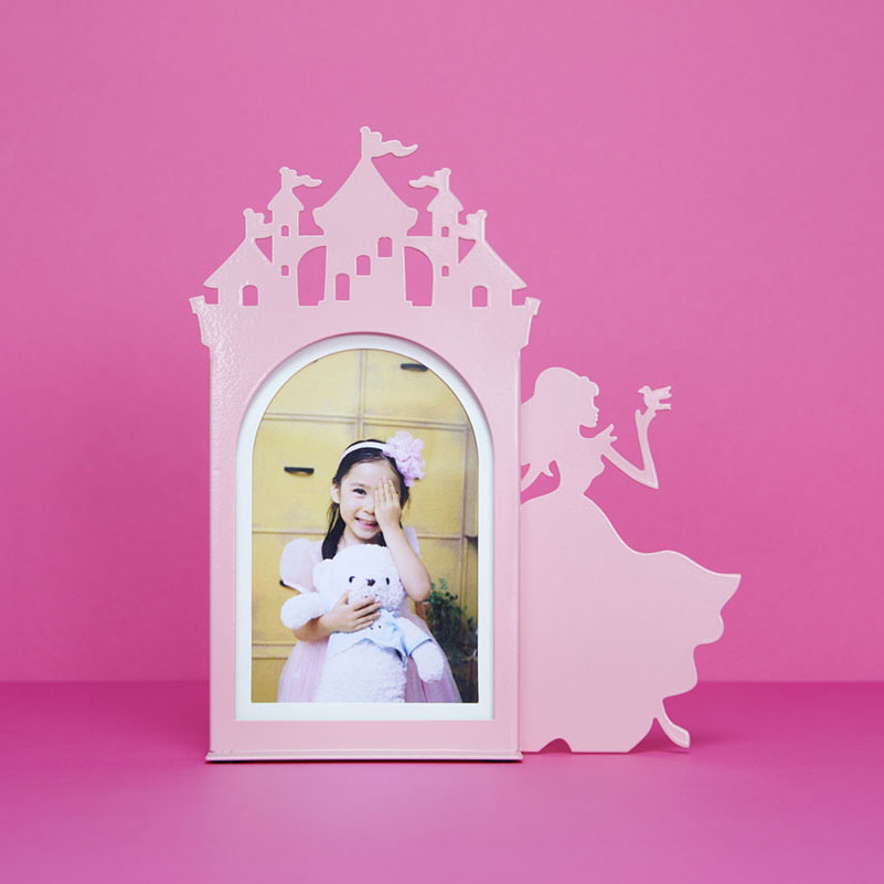 Photo frame,Fairy Tale,pink,metal