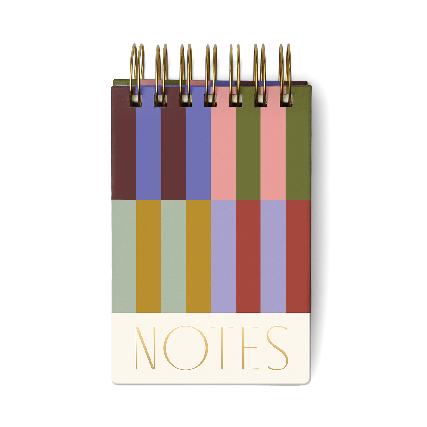 Twin Wire Chunky Notepad - Bold Stripes