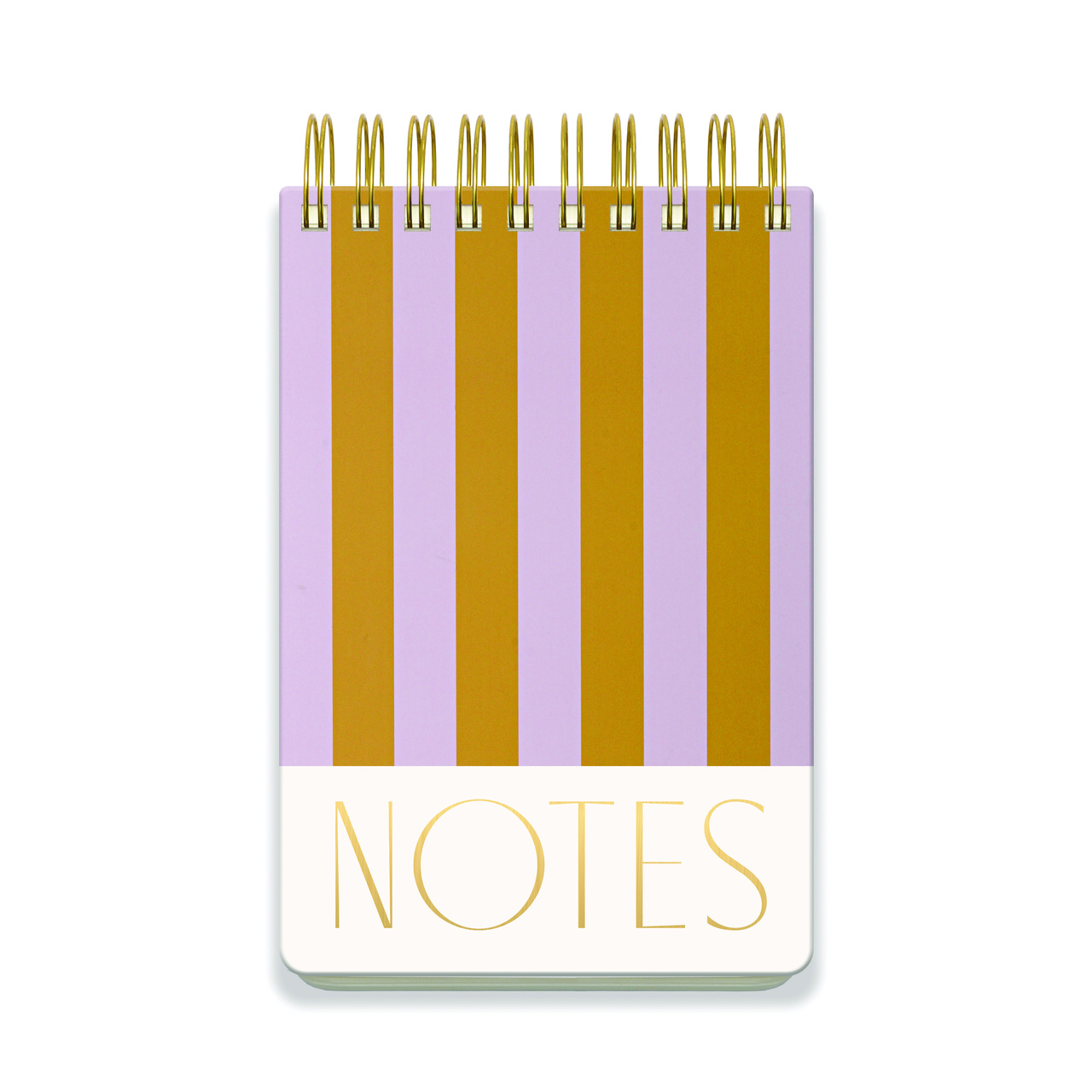 Large Chunky Notepad - Lilac + Ochre Stripes