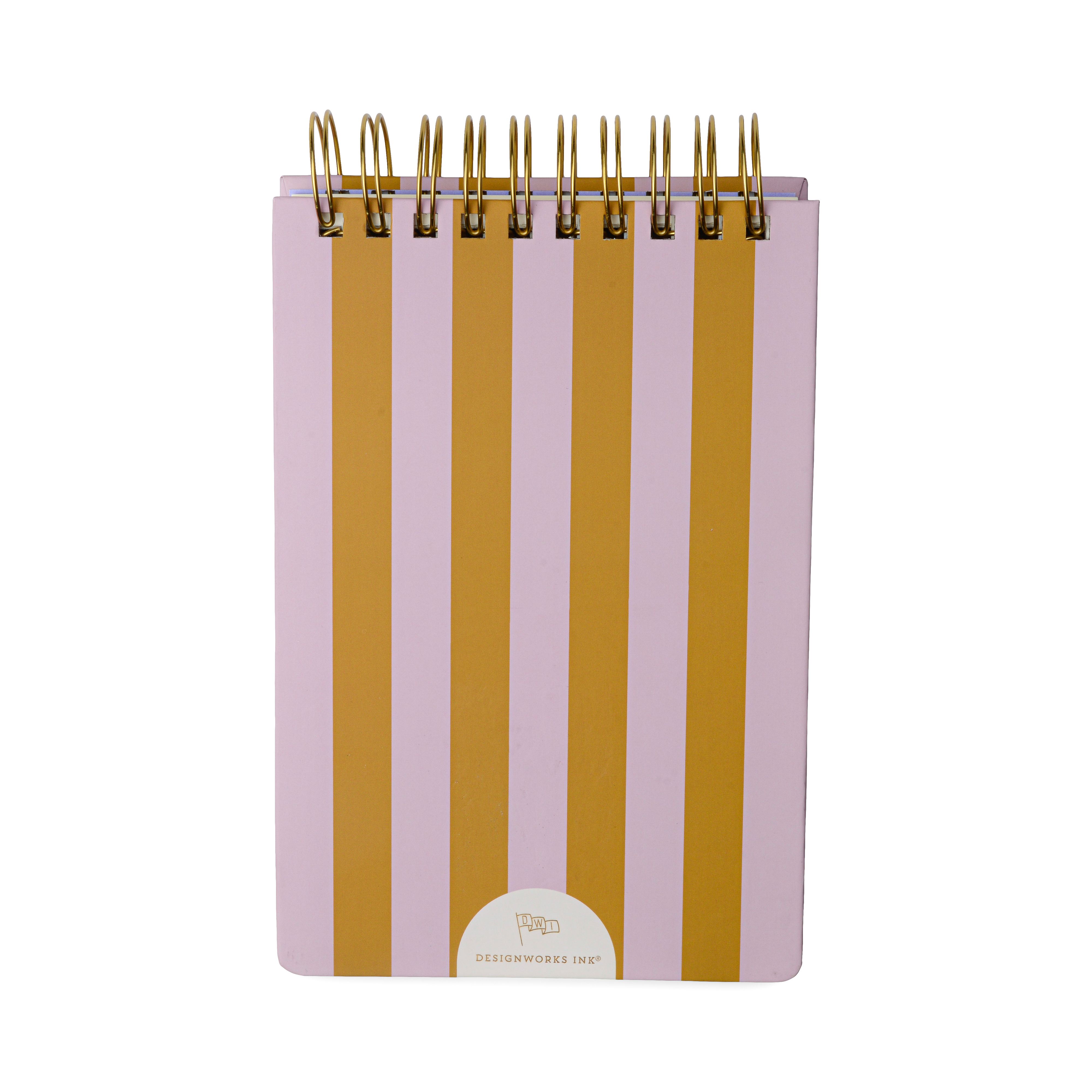 Large Chunky Notepad - Lilac + Ochre Stripes