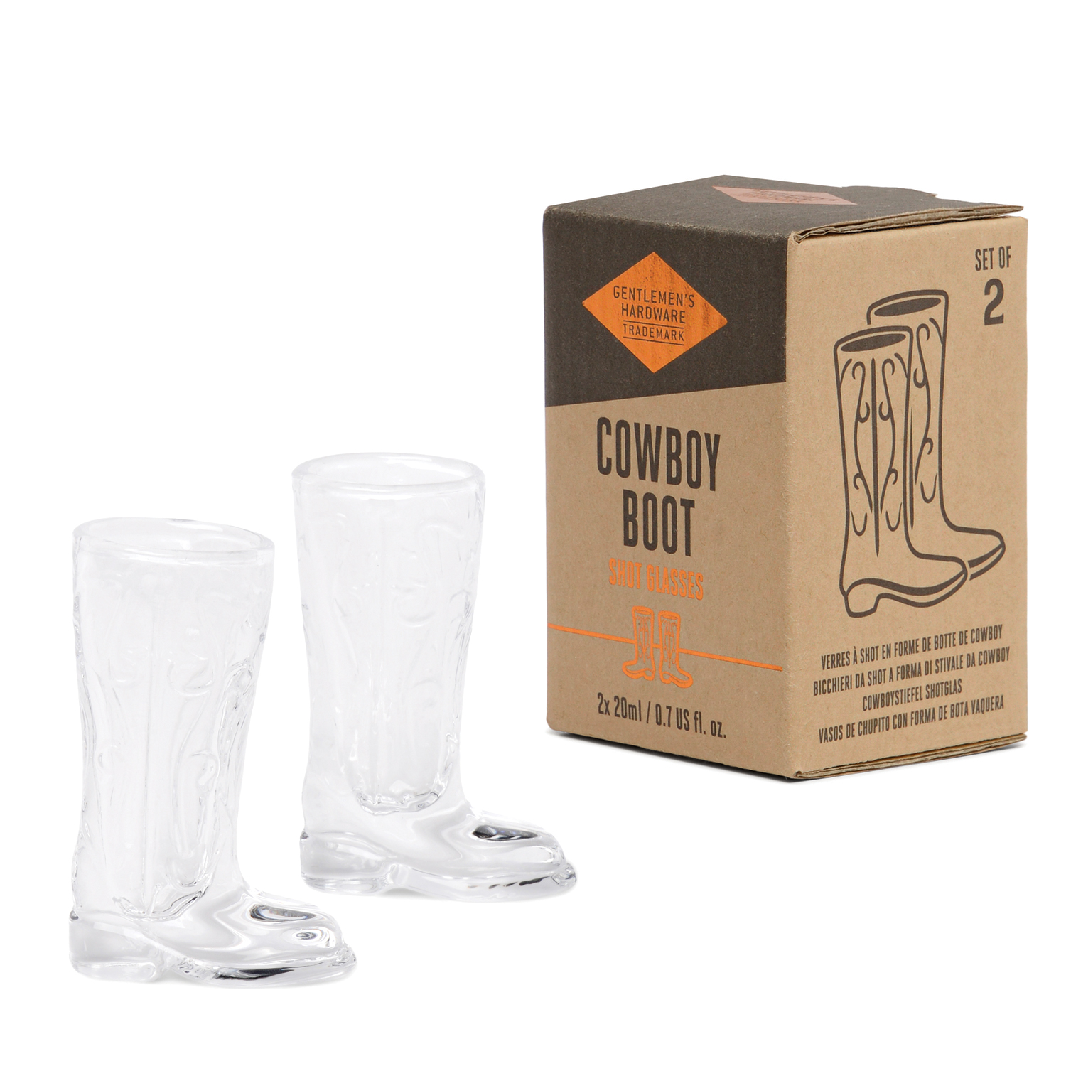 Cowboy Boot Shot Glasses (set of 2)