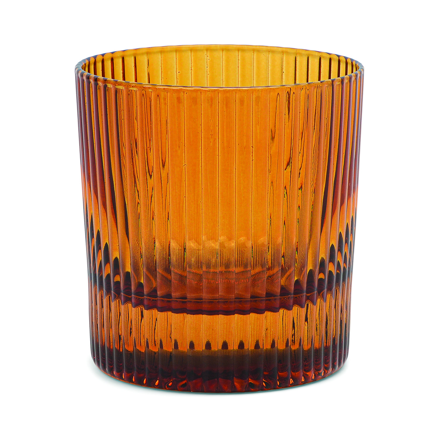 The Scout Lowball Glass - Set of 2 Amber