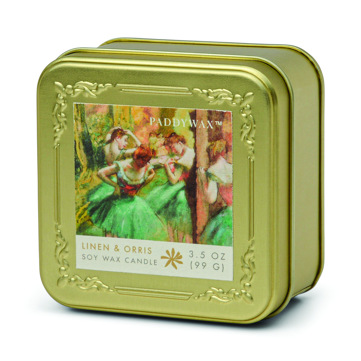 Impressionist 3.5oz/99g Tin Candle - Degas 'Dancers, Pink & Green'