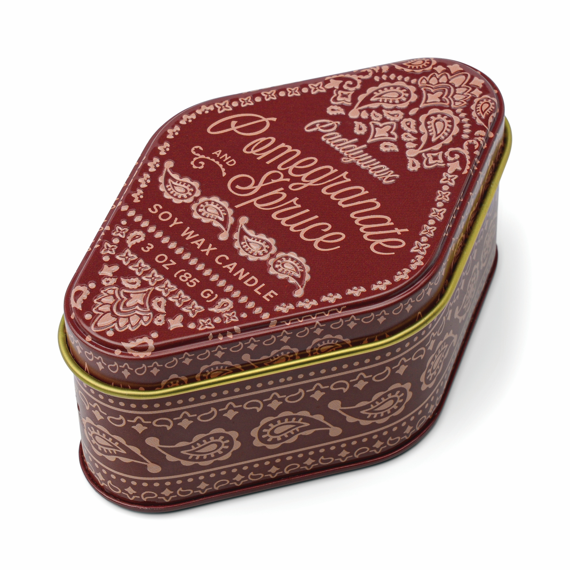 Station 3.5oz/99g Printed Tin - Pomegranate & Spruce