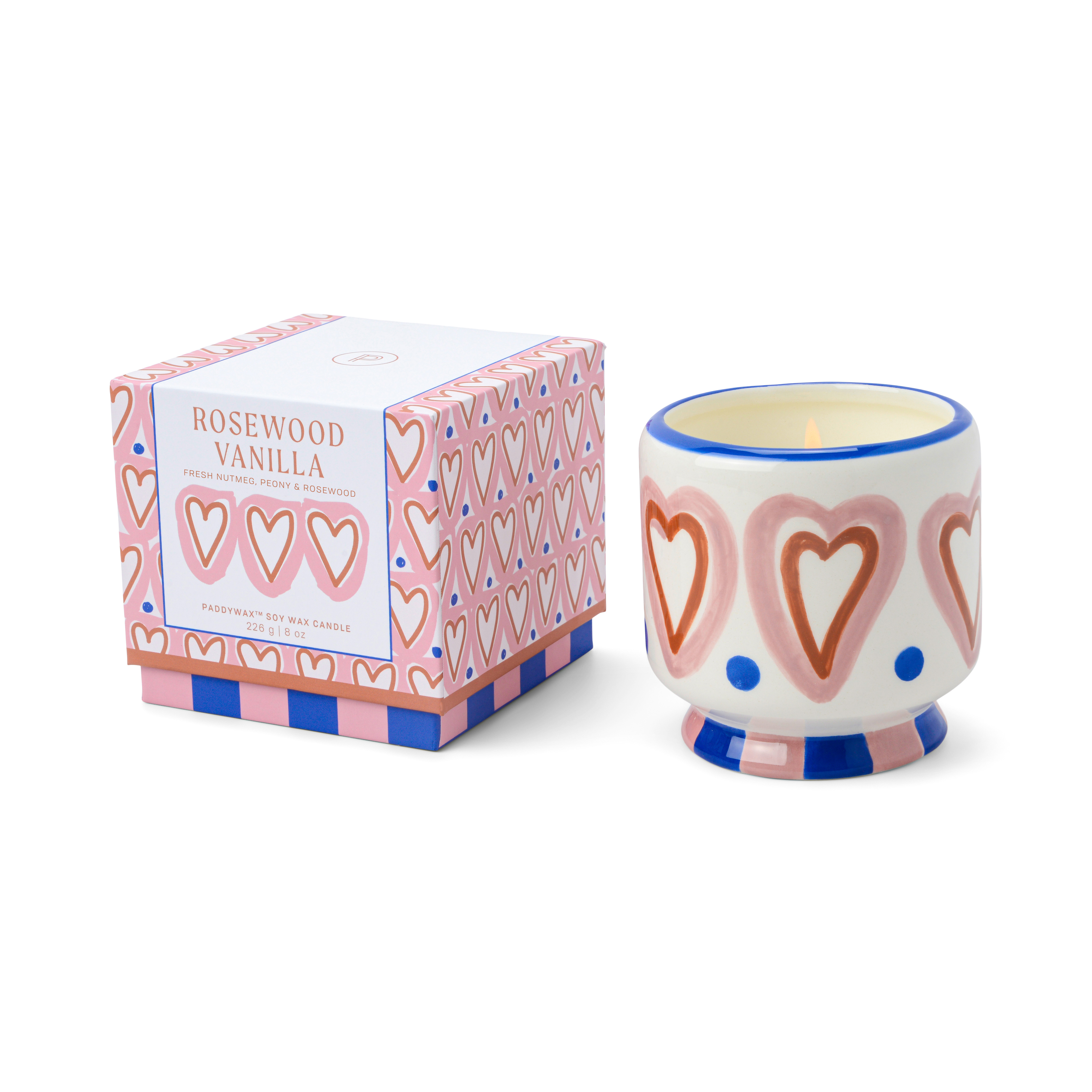 Adopo Ceramic Candle - Rosewood Vanilla Boxed