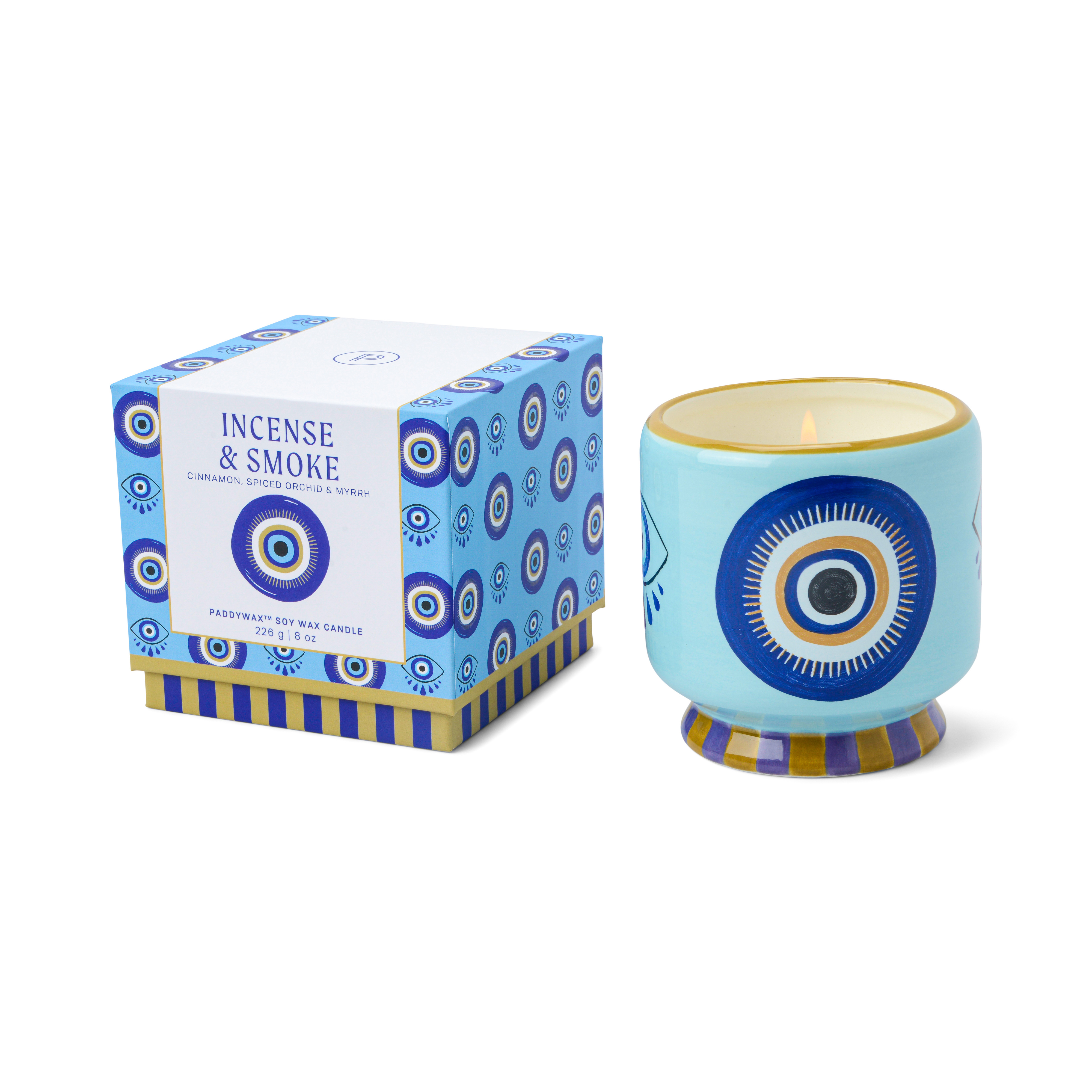 Adopo Eye Ceramic Candle - Incense & Smoke