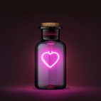 Ljus i Apoteksglas Love Potion