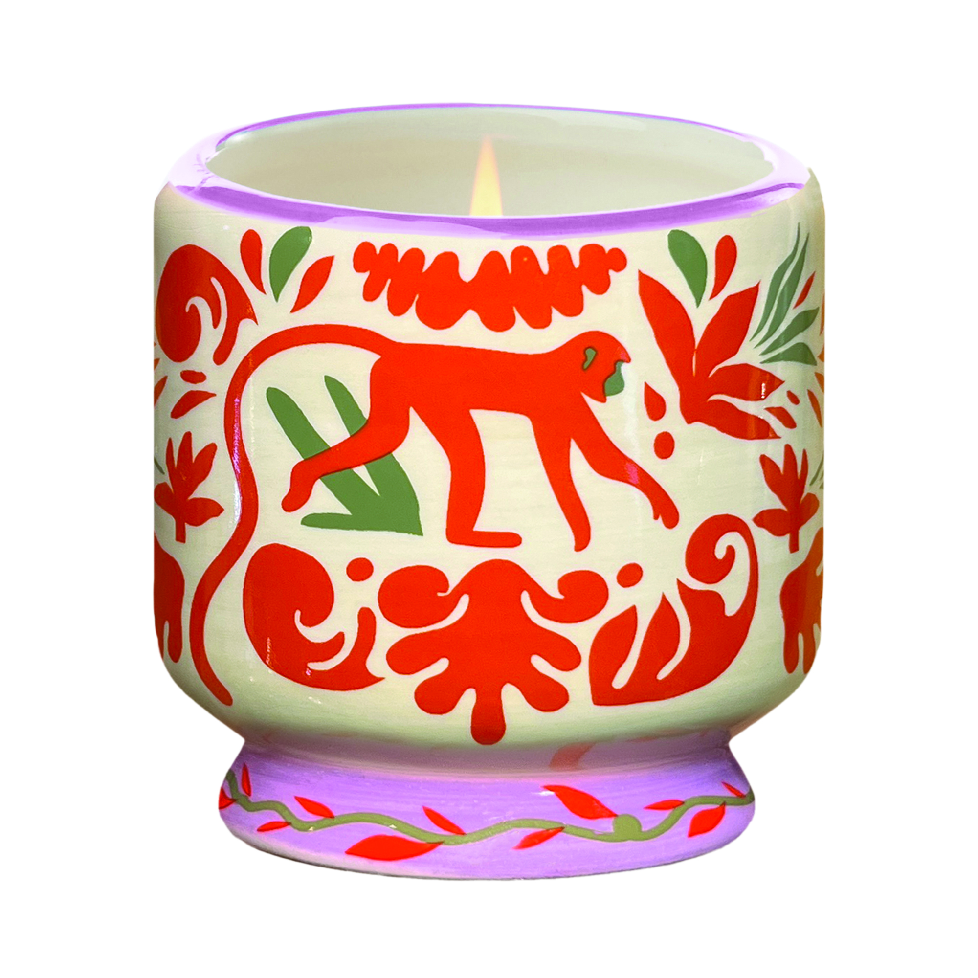 Adopo 226g Jungle Ceramic Candle - Coconut & Amber Boxed