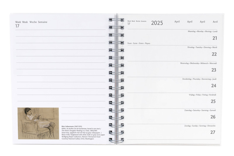 Weekly calendar 2025 Book By Book