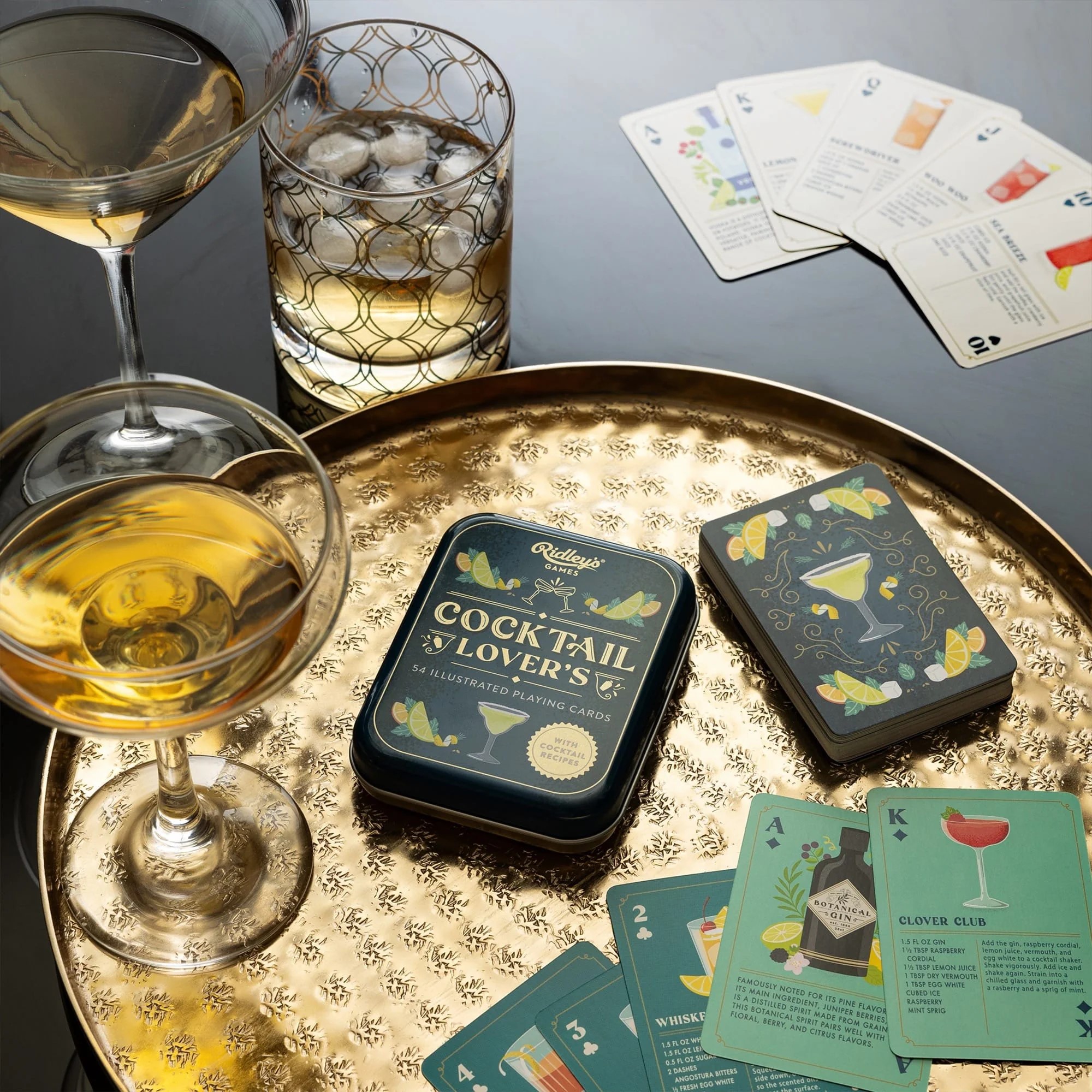 Playing Cards Cocktail Lover Display if 6