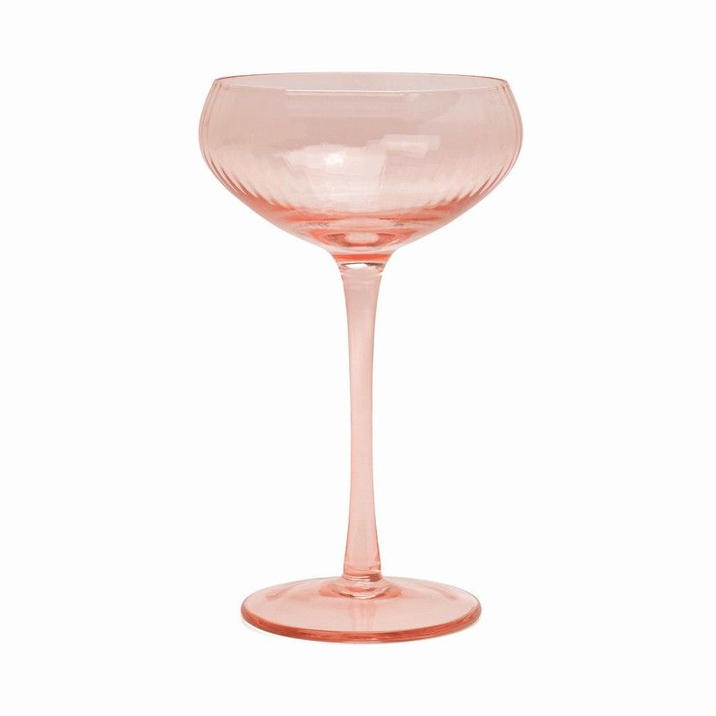 Glas Coupe The Lou- Set om 2- Rosa