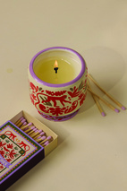 Adopo Jungle Ceramic Candle - Coconut & Amber Boxed