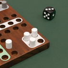 Wooden game Ludo