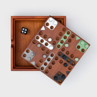 Wooden game Ludo