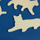 Wooden magnets Cats