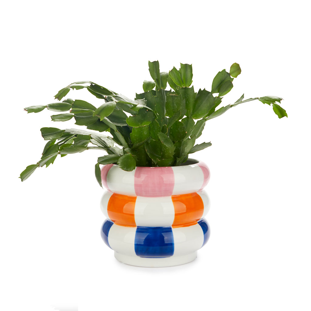 Ceramic flower pot Floats, multi-colored 14.5 cm