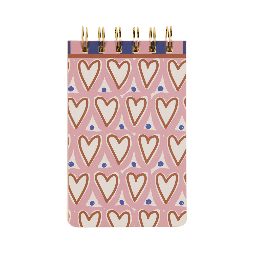 Adopo Hearts Twin Wire Notepad