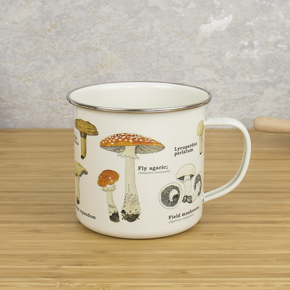 Enamel Mug Mushrooms